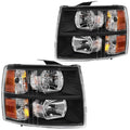 Faros Delanteros Silverado Rey Camión BLACK 5.3 07 - 14 RAG