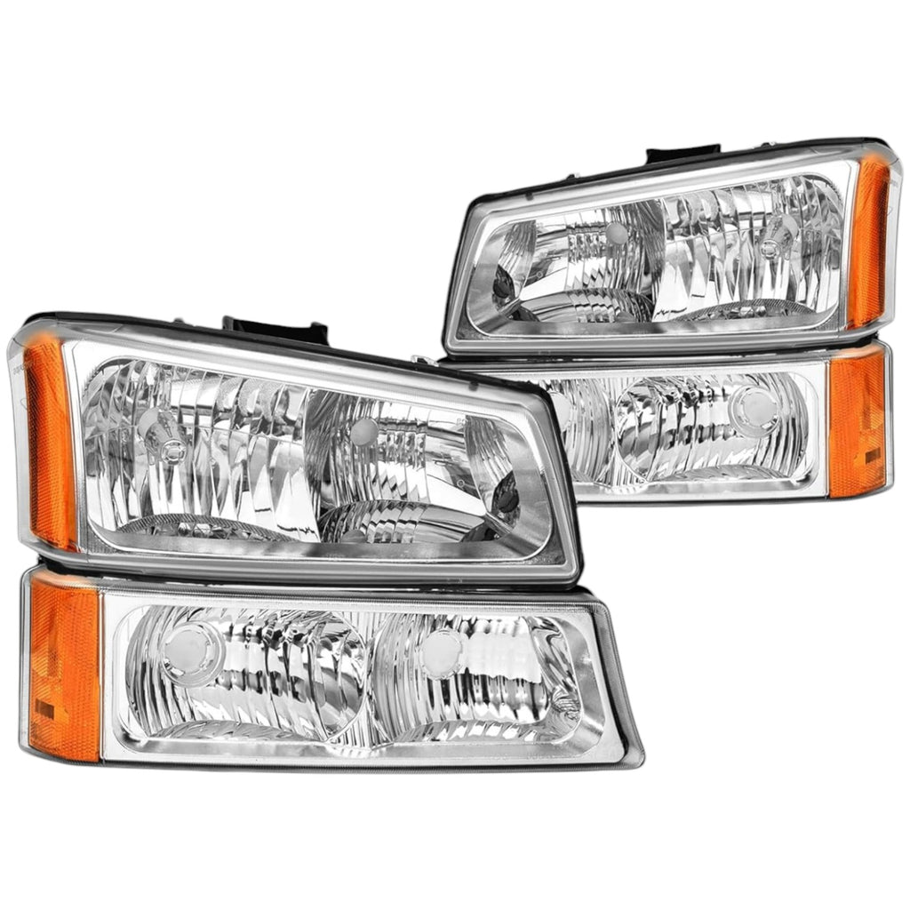 Faros Delanteros Silverado Cheyenne 5.3 Cara De Diablo WHITE 03-07 RAG