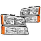 Faros Delanteros Silverado Cheyenne 5.3 Cara De Diablo WHITE 03-07 RAG