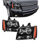 Faros Delanteros Chevrolet Tahoe 5.3 2007 - 2013 Fondo Negro RAG