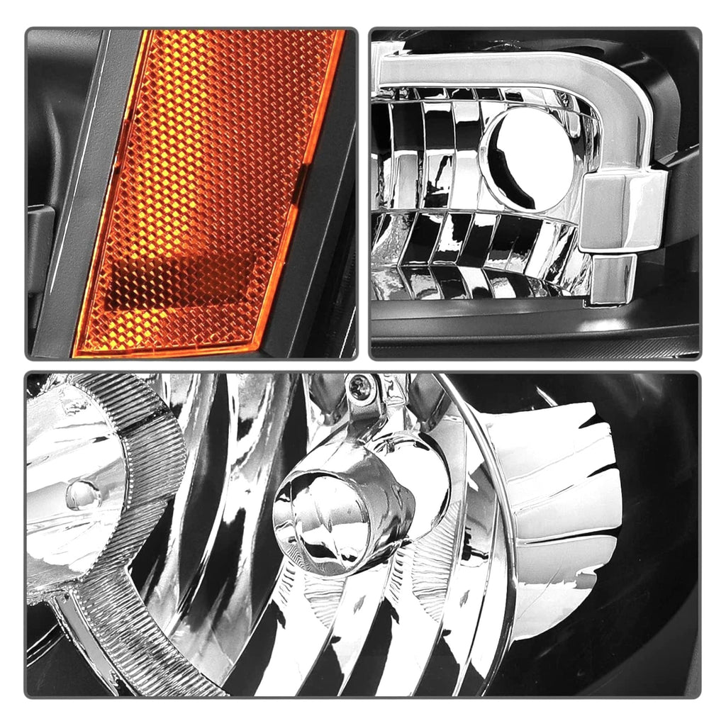 Faros Delanteros Chevrolet Tahoe 5.3 2007 - 2013 Fondo Negro RAG
