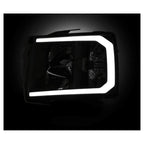 Faros Delanteros Silverado 5.3 Fondo Negro LED 2007 - 2014 RAG