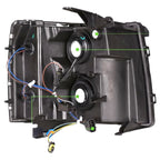 Faros Delanteros Silverado 5.3 Fondo Negro LED 2007 - 2014 RAG
