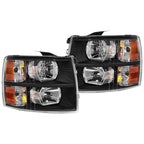 Faros Delanteros Silverado Rey Camión BLACK 5.3 07 - 14 RAG